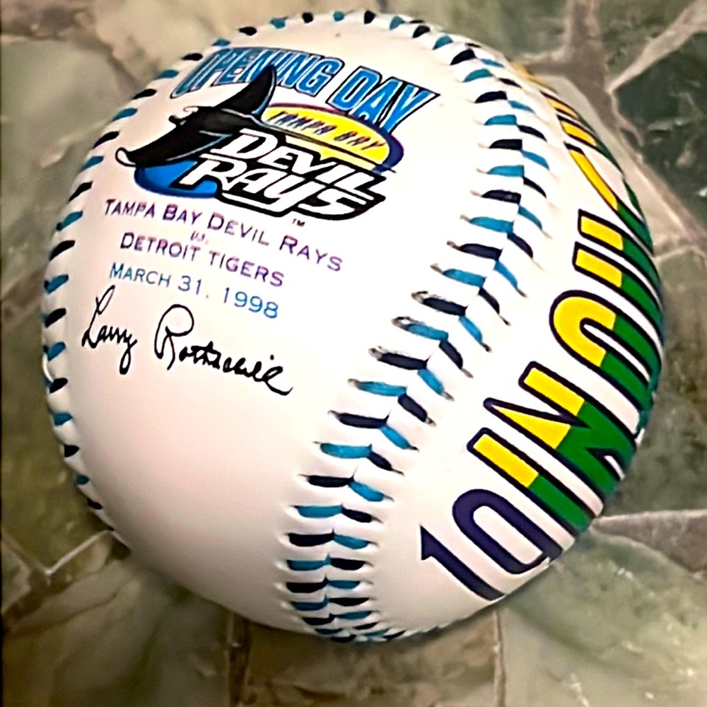 🔥VINTAGE 1998 TAMPA BAY CHAMPIONSHIP BASEBALL RARE COLLECTIBLE